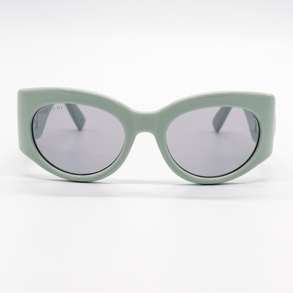 NEW GUCCI GG1544S 003 OVAL GREEN GREY WOMEN SUNGLASSES GUCCI - Picture 4 of 11